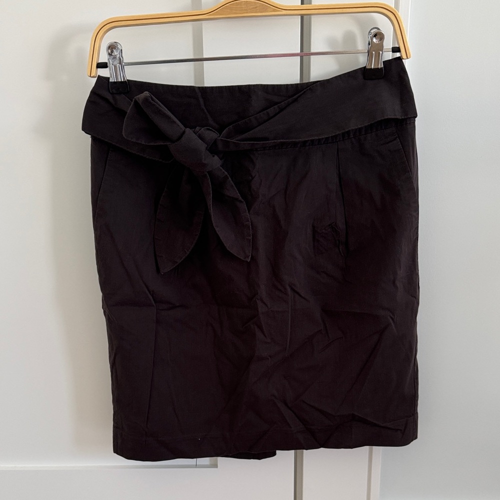 Banana Republic Women’s Dark Brown Tie-Waist Pencil Skirt